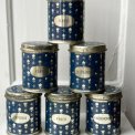 Midnight blue tins, ass. spices, set of 6