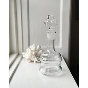 Clear glass, stopper with spheres, NB