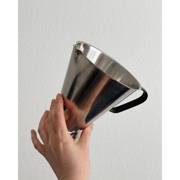 Rustfrit stl, sort flet m gr