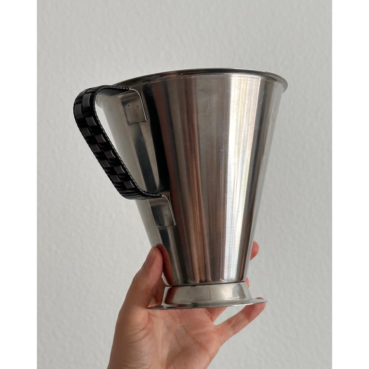 Rustfrit stl, sort flet m gr