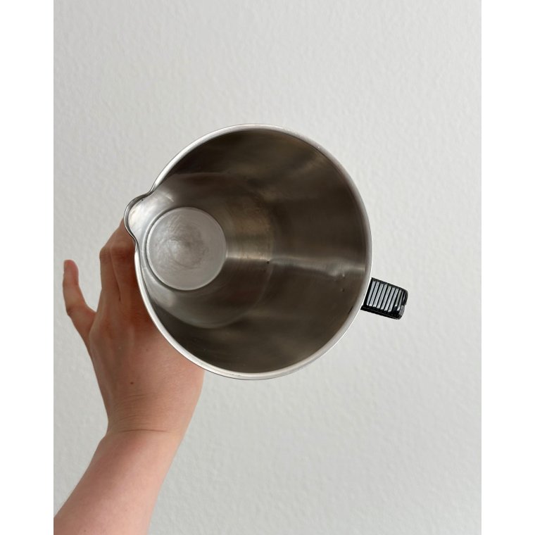 Rustfrit stl, sort flet m gr