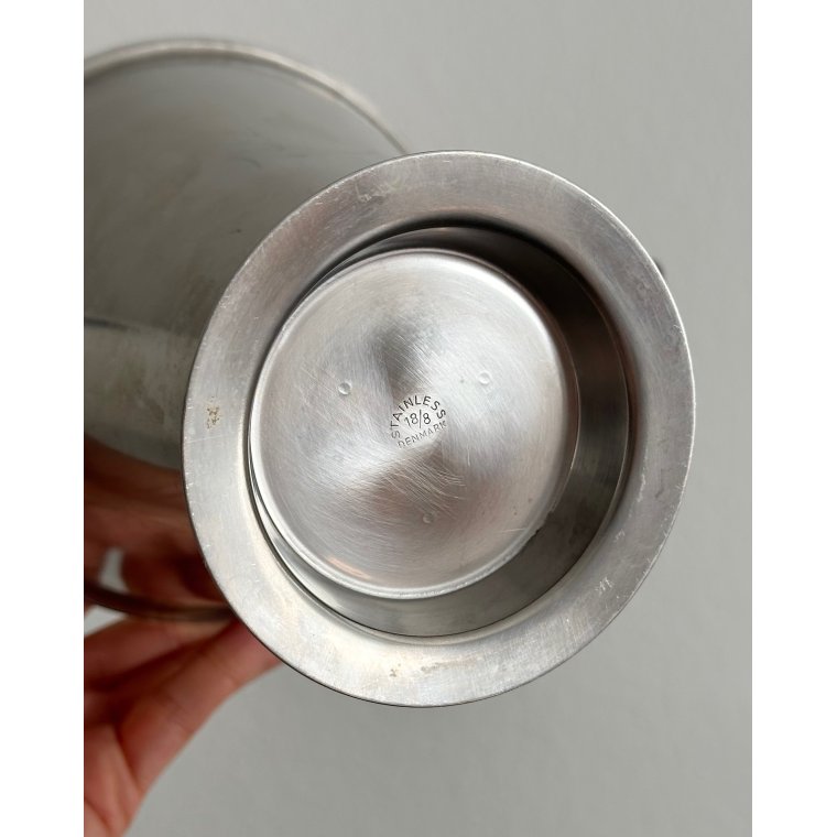 Rustfrit stl, sort flet m gr