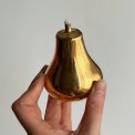 Pear-shaped oil lamp, gold plated