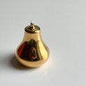 Pear-shaped oil lamp, gold plated