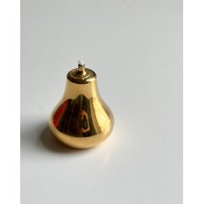 Pear-shaped oil lamp, gold plated
