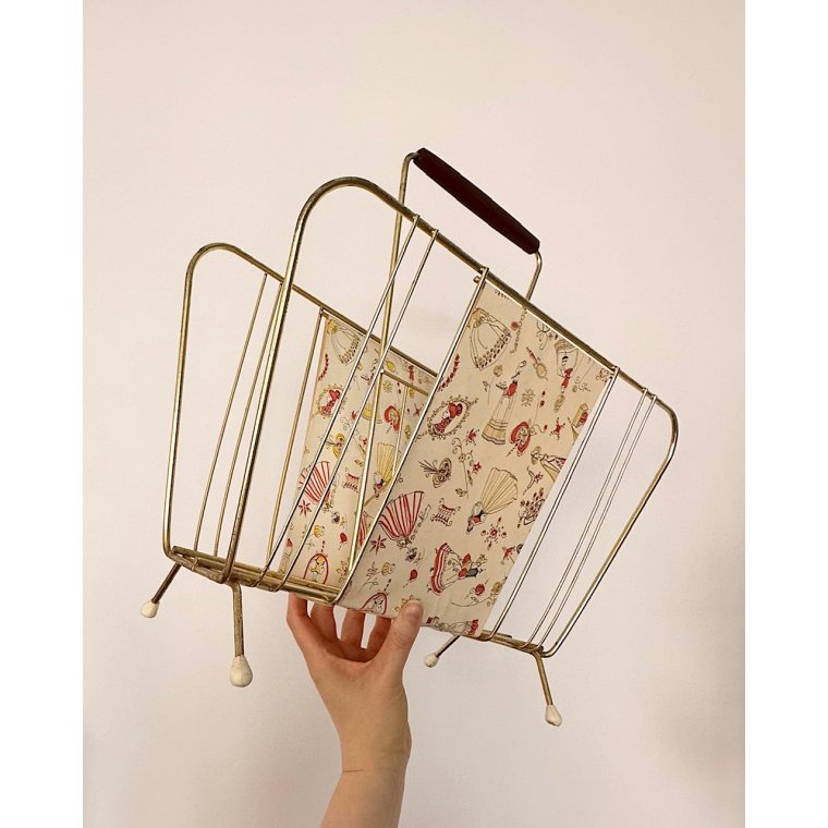 Vintage magasinholder m print
