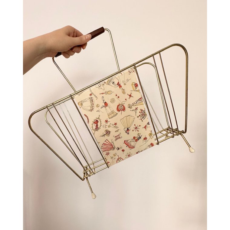 Vintage magasinholder m print